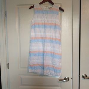 Linen striped size 6 dress